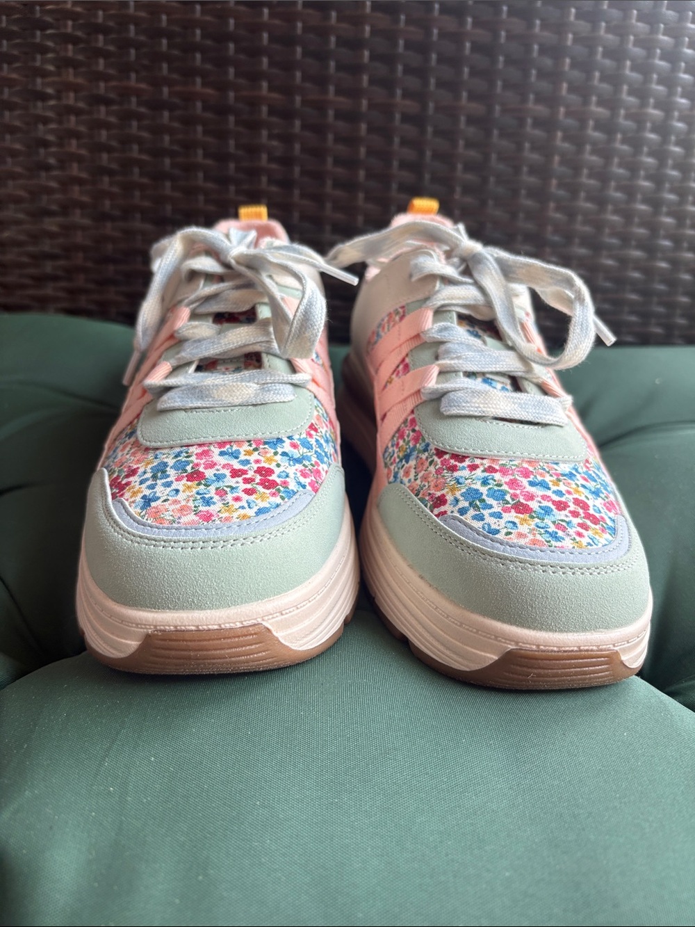 Blowfish Malibu Women’s Pink Floral Lace-Up Sneakers - Picture 5 of 11